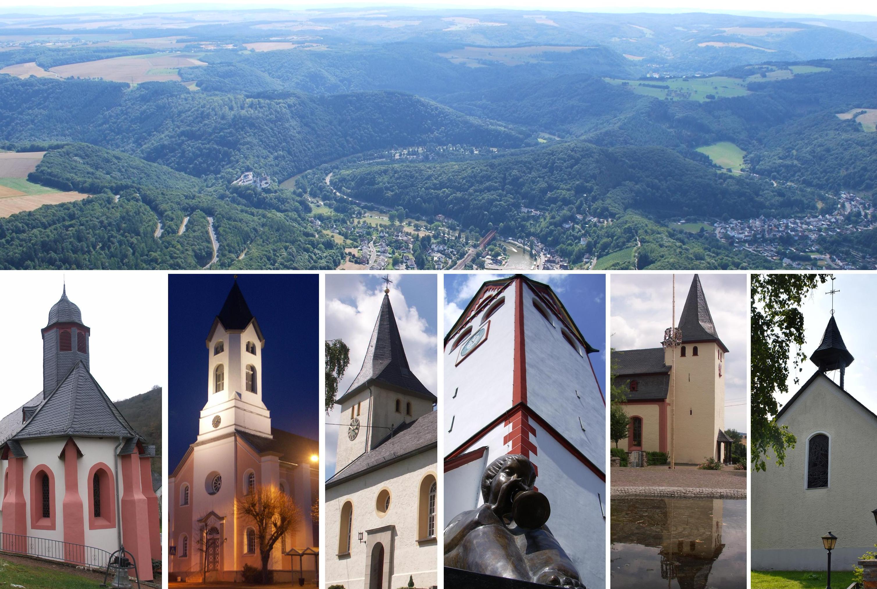 GKG Lahn Taunus Einige Kirchtuerme Kirchen becrima 