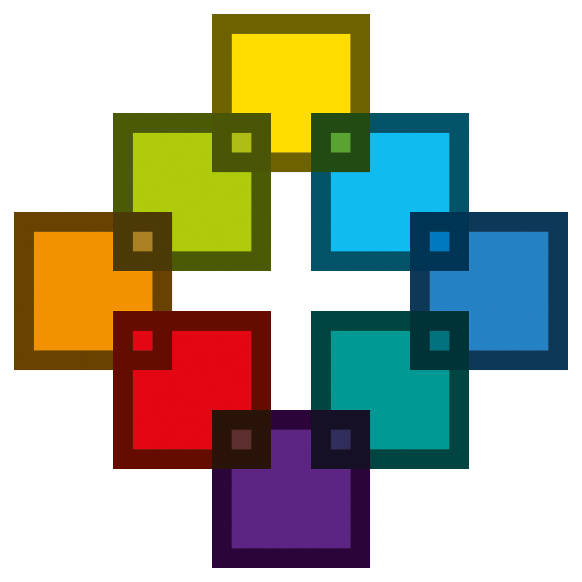 EKHN Facettenkreuz bunt RGB